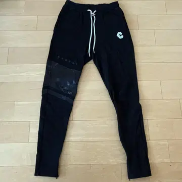 CRONOS 블랙 조거 팬츠