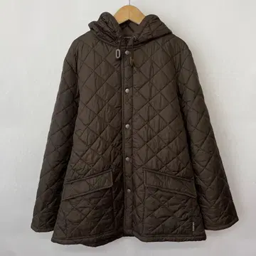 트래디셔널 웨더웨어 퀼팅 코트 후드 42
