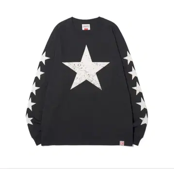 STARS LONG SLEEVE CHARCOAL