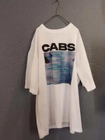 the cabs굿즈 CABS 빅T셔츠 화이트