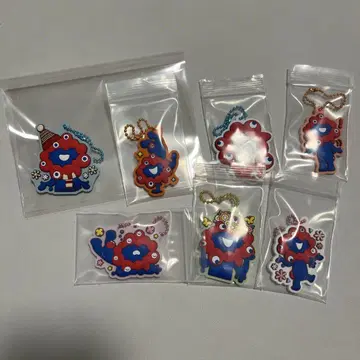 미야쿠미야쿠 통통 러버 마스 러버 마스코트 7개 세트