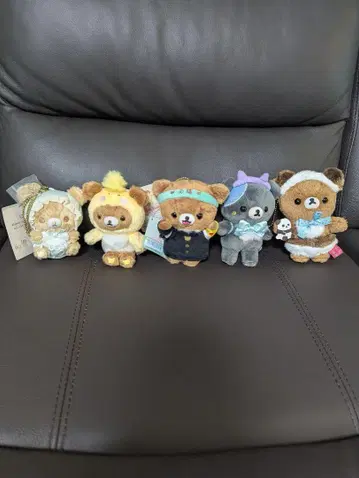 매달리는 봉제 인형 세트 차이로이코구마