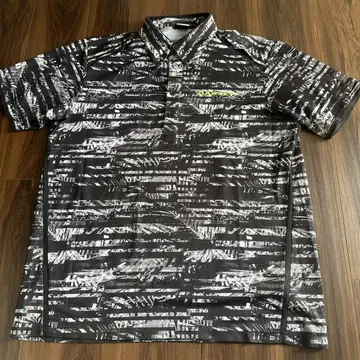 OAKLEY 스트라이프 패턴 XXL 골프 셔츠
