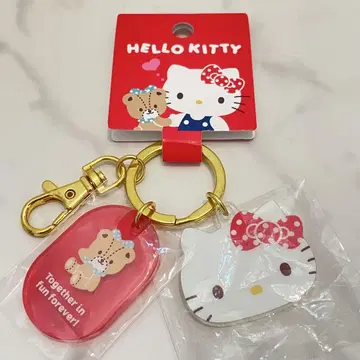 헬로키티 HelloKitty 아크릴 키링 페이스형 키링 참