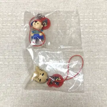 네스 흙인형 피규어 스트랩 2개 세트