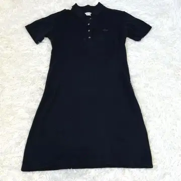 LACOSTE 라코스테 피케 셔츠 원피스 블랙 36