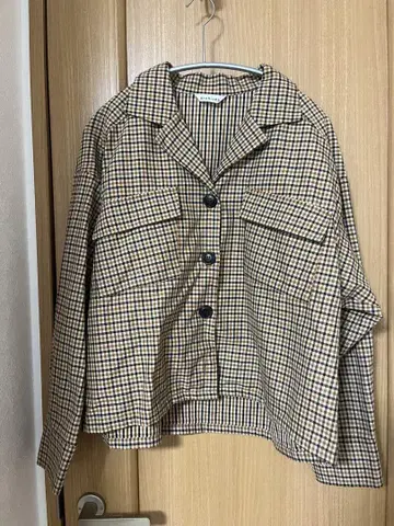 archives 브라운 체크 자켓 상의만