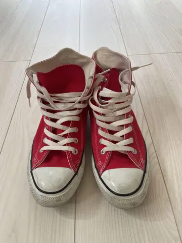 Converse 레드 하이컷 스니커즈