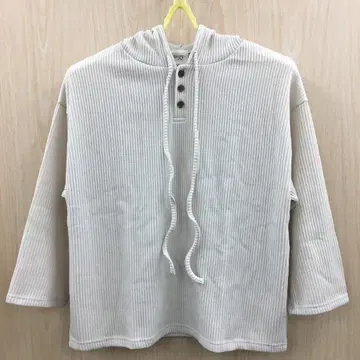 라우지 스트링 후드 리브 상의 F1008B03
