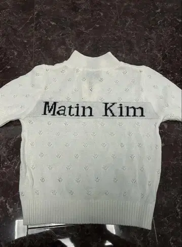 Matin Kim 반팔 니트 스웨터 F 화이트