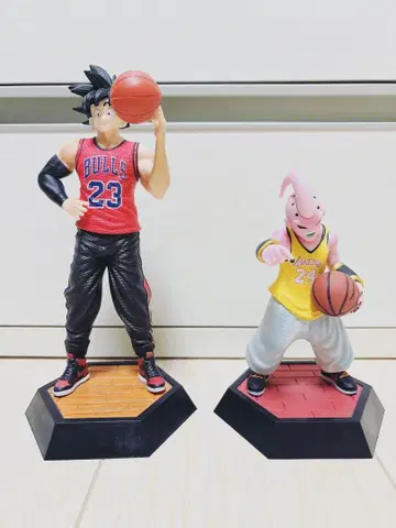 [ 레어 ] 드래곤볼 피규어 손오공 마인 부우 농구 콜라보 세트