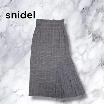 새상품급 SNIDEL 비대칭 플리츠 스커트 사이즈 1