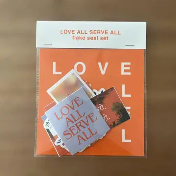 후지이 카제 LOVE ALL SERVE ALL 플레이크 씰 세트