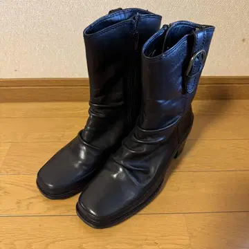 sasso 미들 부츠 23cm 블랙