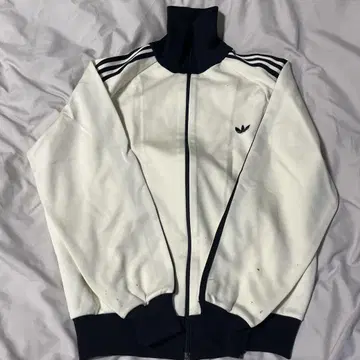 adidas 화이트 집업 저지 사이즈 4