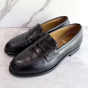 새상품급 REAGAL 코인 로퍼 24cm 블랙 JE02