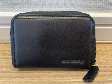 MONO COMME CA 블랙 가죽 코인 케이스