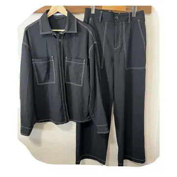 zara 자라 셋업 블랙 M 스티치