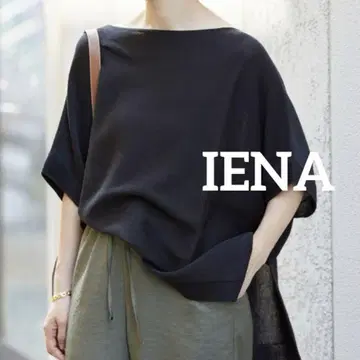 IENA 코튼 기마 판초 풀오버 블랙 2023