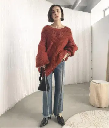 [Ameri] 26/ZIPPER STRAIGHT DENIM