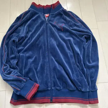 Puma 플리스 저지 네이비/레드