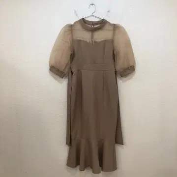 eeyou 반팔 플레어 스커트 원피스 [ M ]