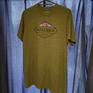 PATAGONIA 올리브 그린 T셔츠 M