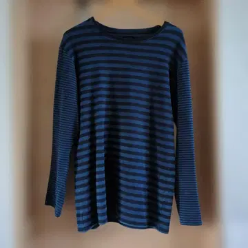 BLUE BLUE 인디고 염색 긴팔 티셔츠