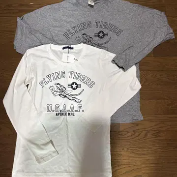 플라잉 타이거 긴팔 티셔츠 2세트 L/XL