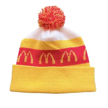 빈티지 맥도날드 니트 모자 폼폼