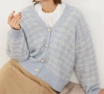 Feroux 가디건 트위드 라이크 가디건 페루 ANY SIS