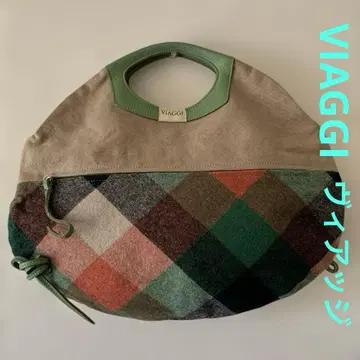 VIAGGI 타원형 형태 핸드백