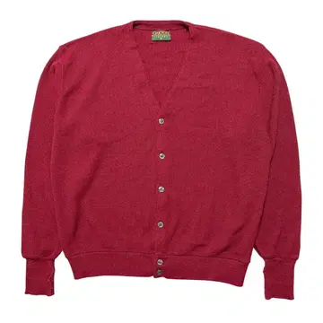 90S OAKTON 빈티지 아크릴 가디건 남성용 XL 마룬