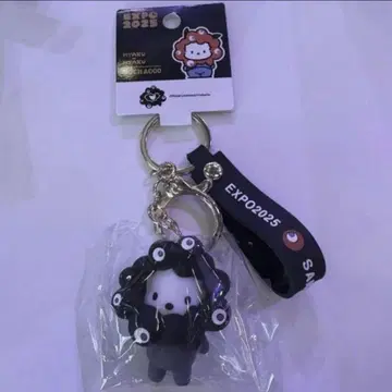 간사이 오사카 엑스포 블랙 미야쿠미야쿠 산리오 키링 입체 포차코