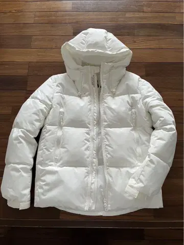 자라 ZARA 다운 자켓 화이트 화이트