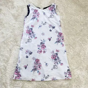 Apuweiser-riche 꽃무늬 슬리브리스 원피스 리버서블