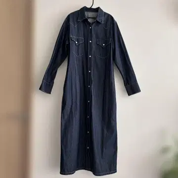 데님 원피스 미사용 면 100%