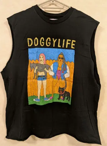 PUNYUS DOGGYLIFE 슬리브리스 T셔츠