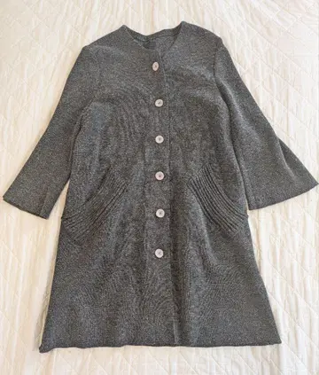 미나 페르호넨 니트 롱 가디건 36 니트 코트 그레이 계열