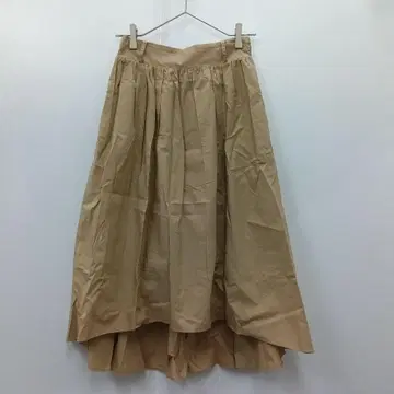 5 [센스 오브 플레이스] 베이지 롱 플레어 스커트 피쉬 테일 면