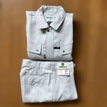 작업복 (상하의) CRESTA 21 자켓과 팬츠 세트 L