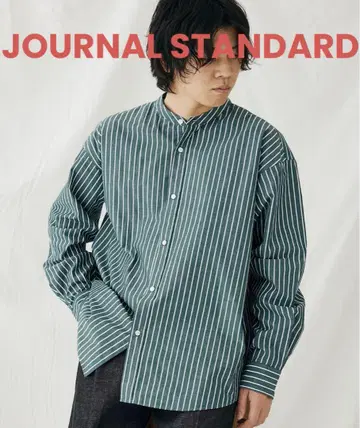 JOURNAL STANDARD 밴드 카라 셔츠 L 사이즈