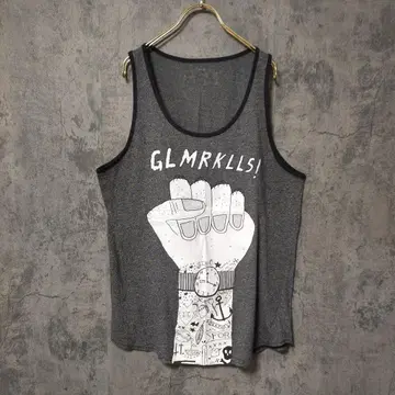 [ 새상품급 ] (F) GLMRKLLS! 글래머킬 탱크탑 빅 프린트