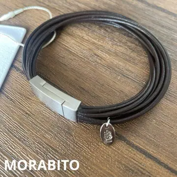 새상품 모라비토 소가죽 팔찌 마그넷식