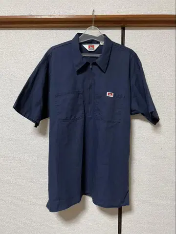 BEN DAVIS 하프 지퍼 반팔 셔츠 USA제