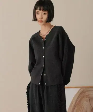 LOWRYS FARM 종이상자 가디건 LS