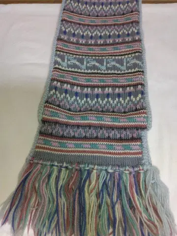 페어아일 패턴 머플러 다색