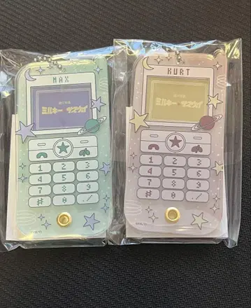 새상품 은하 특급 밀키 웨이 핸드폰풍 아크릴 케이스 카트 맥스 2점