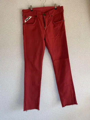 Wrangler 레드 슬림핏 데님
