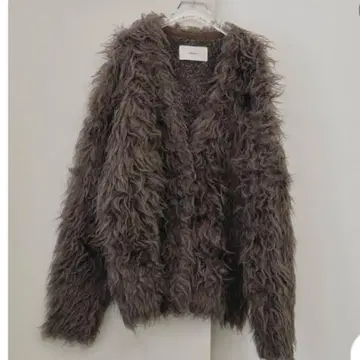 todayful Brashed Mix Cardigan 다크 그레이